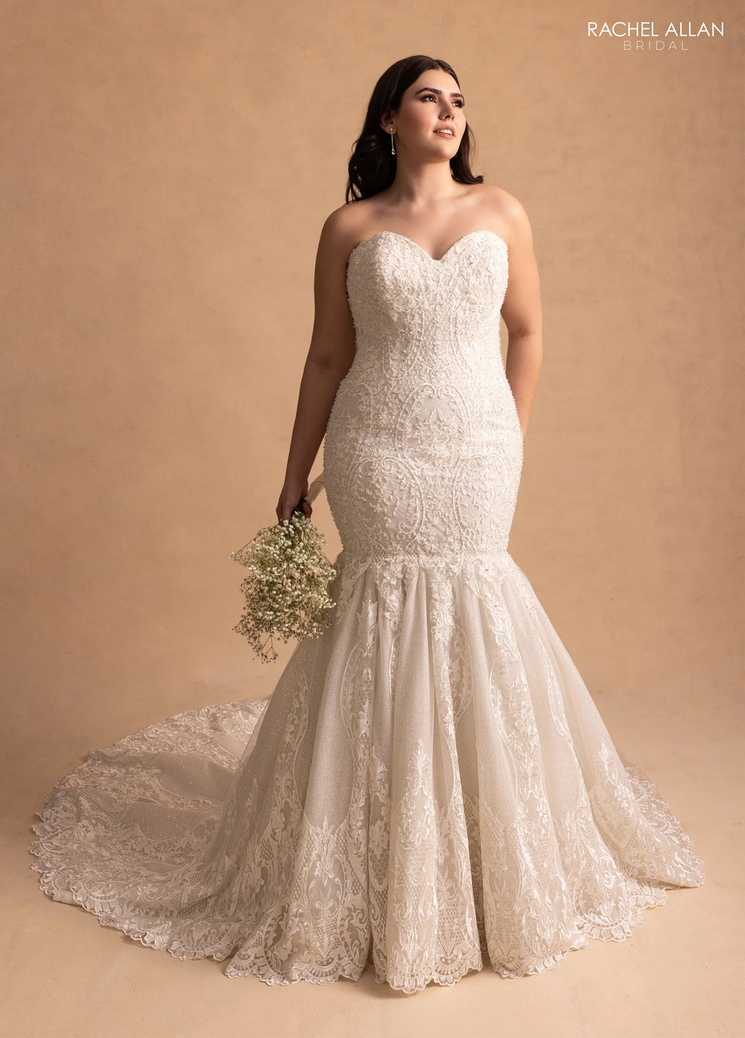 Rachel Allan M781 Glitter Lace Bridal Dress