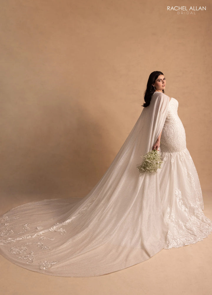 Rachel Allan M781 Glitter Lace Bridal Dress