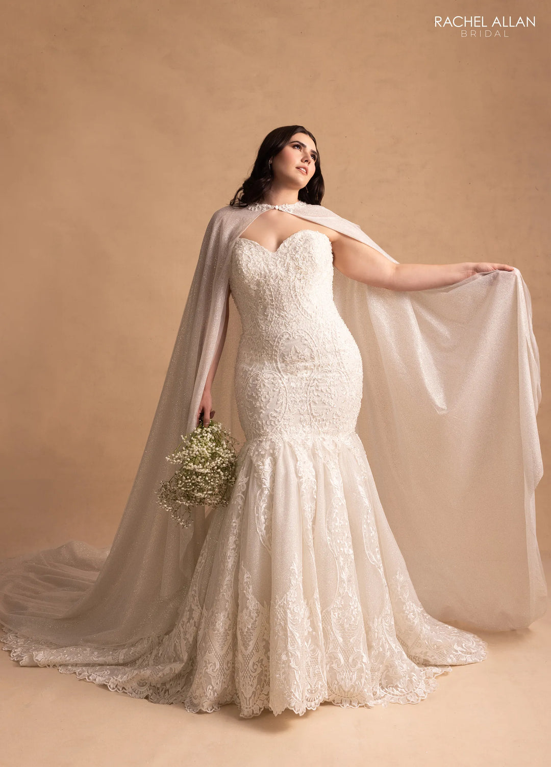 Rachel Allan M781 Glitter Lace Bridal Dress