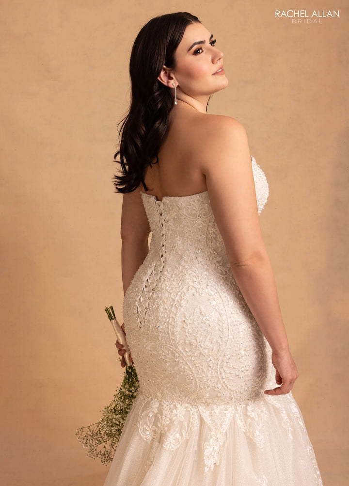 Rachel Allan M781 Glitter Lace Bridal Dress