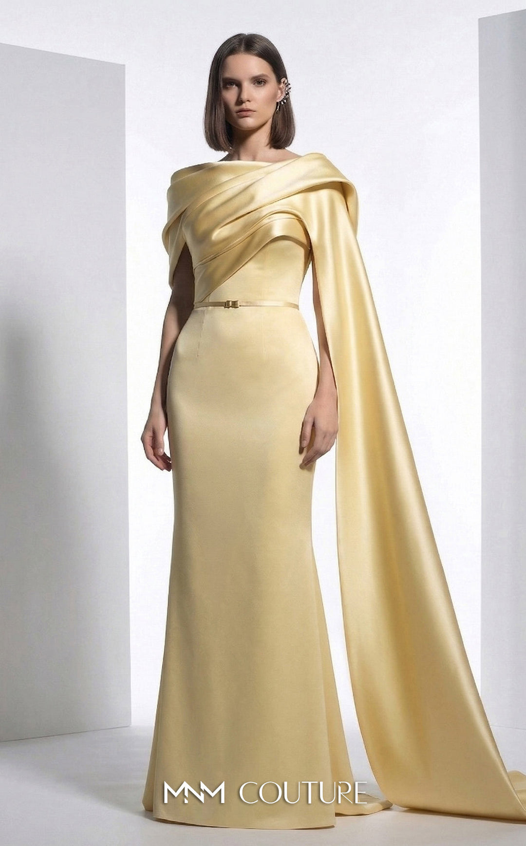 MNM Couture E0125 Asymmetrical Mermaid Dress