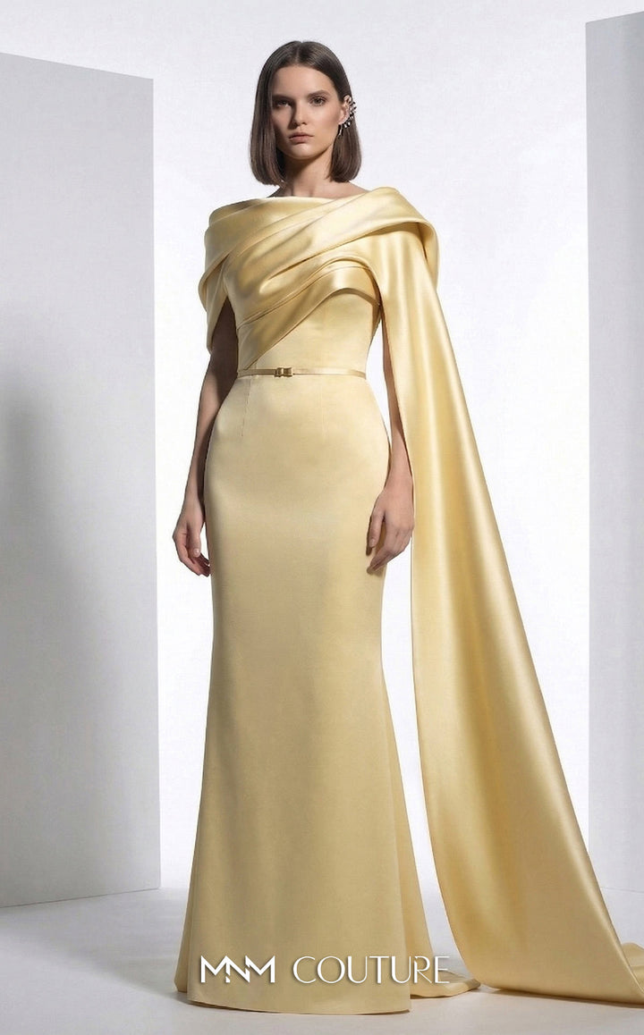 MNM Couture E0125 Asymmetrical Mermaid Dress