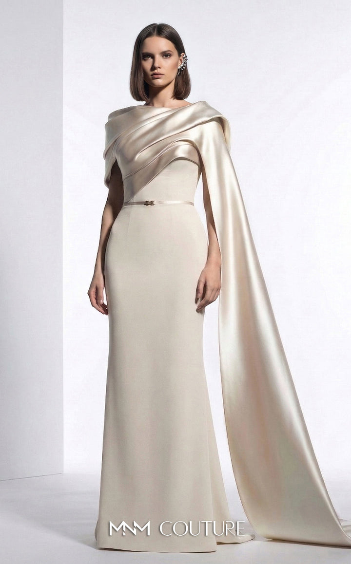 MNM Couture E0125 Asymmetrical Mermaid Dress