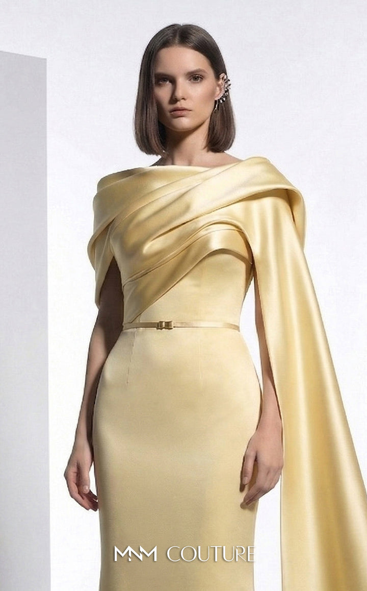 MNM Couture E0125 Asymmetrical Mermaid Dress