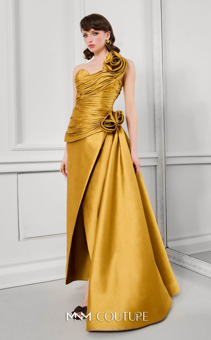 Fouad Sarkis F02923A One-Shoulder Sweetheart Sleeveless Modified A-Line Couture Dress