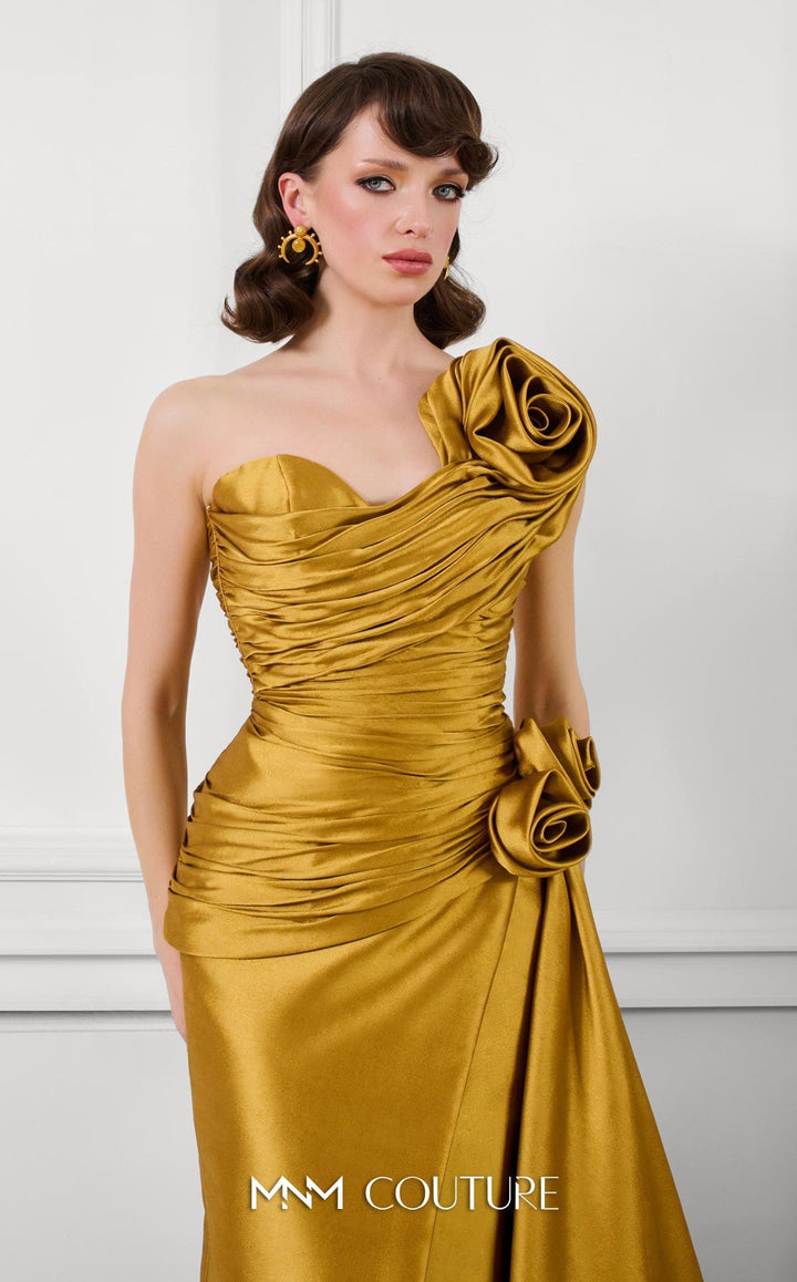Fouad Sarkis F02923A One-Shoulder Sweetheart Sleeveless Modified A-Line Couture Dress