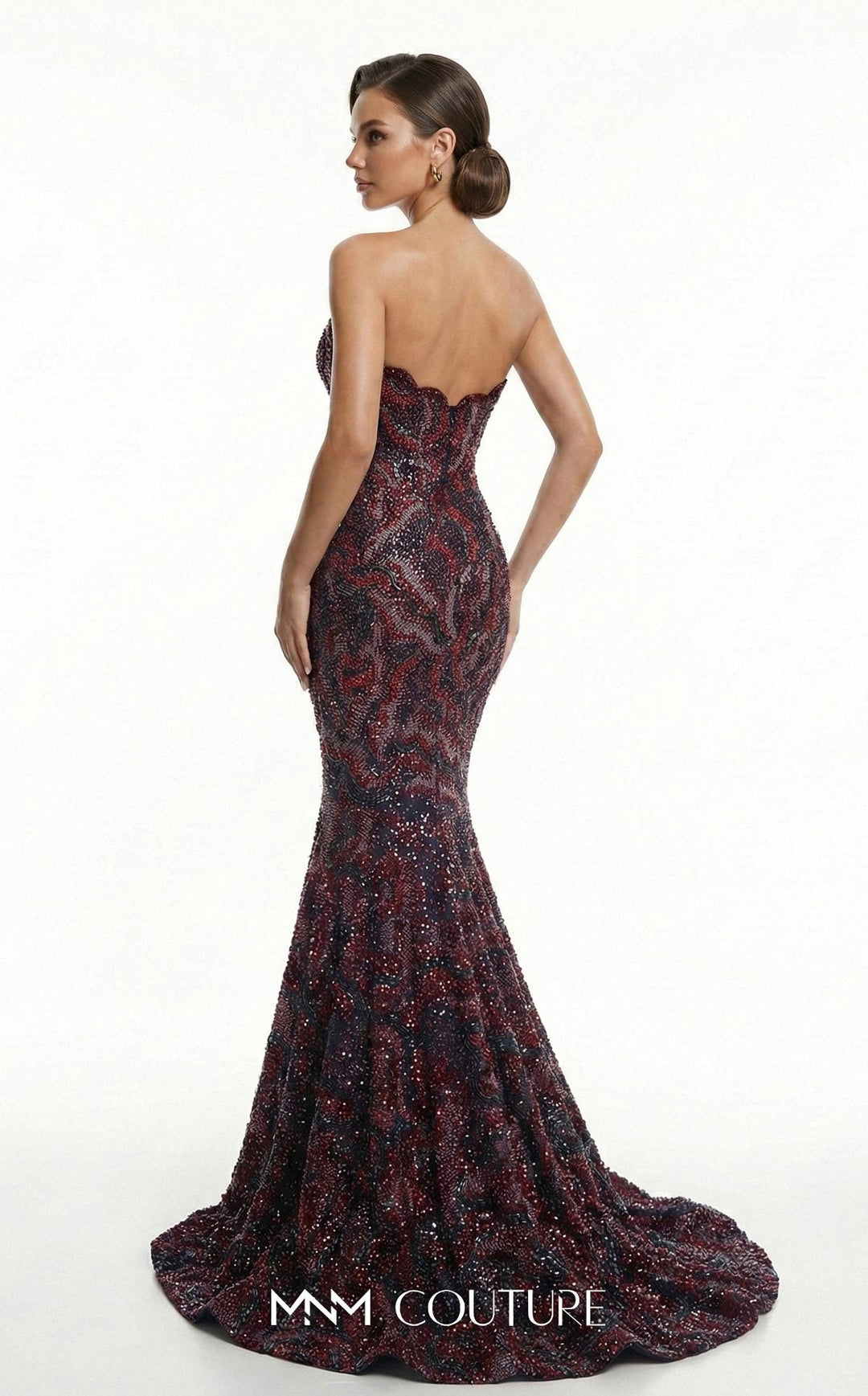 Fouad Sarkis F03018 Sweetheart Strapless Mermaid Couture Dress