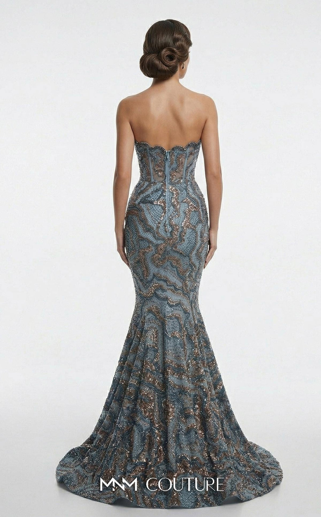 Fouad Sarkis F03018 Sweetheart Strapless Mermaid Couture Dress