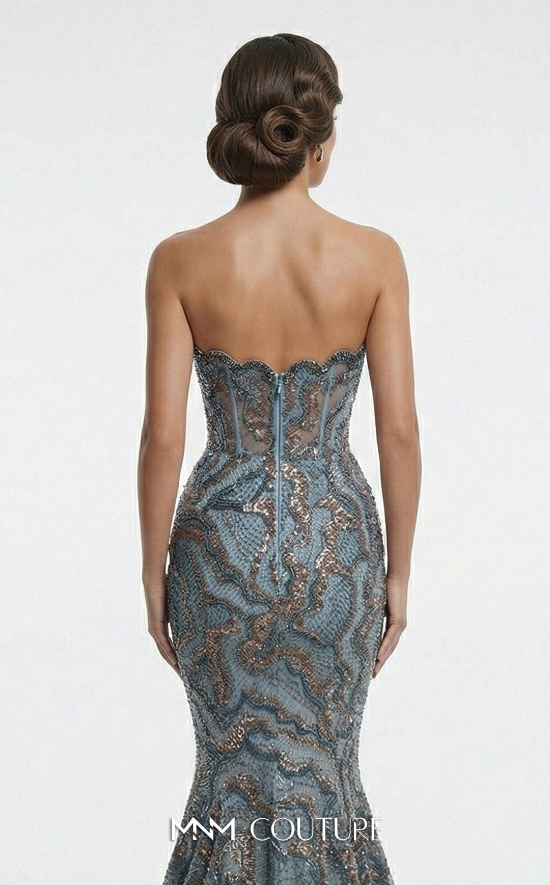 Fouad Sarkis F03018 Sweetheart Strapless Mermaid Couture Dress