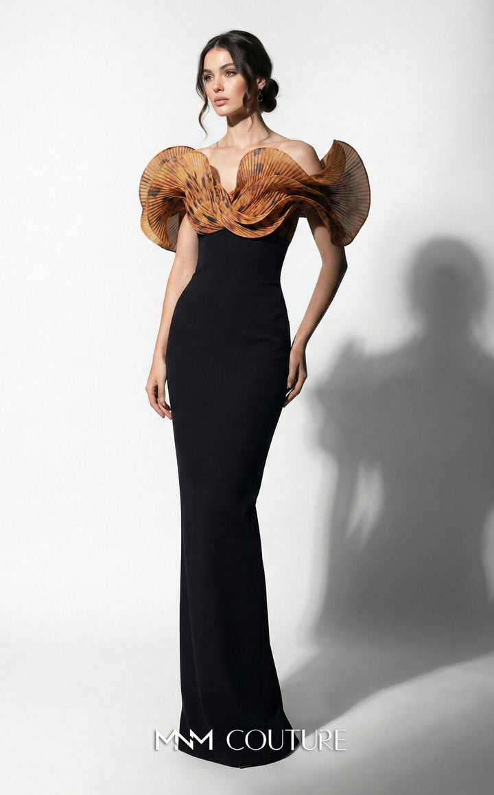 Fouad Sarkis F03033 Off-the-Shoulder Strapless Couture Dress