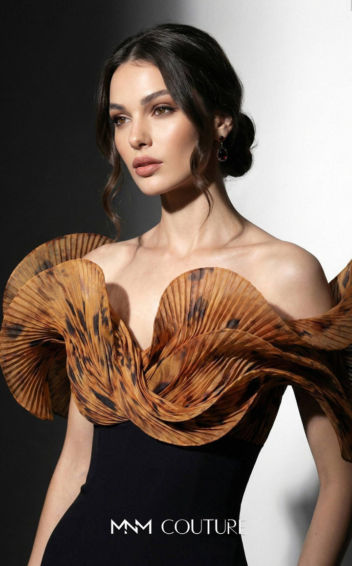 Fouad Sarkis F03033 Off-the-Shoulder Strapless Couture Dress
