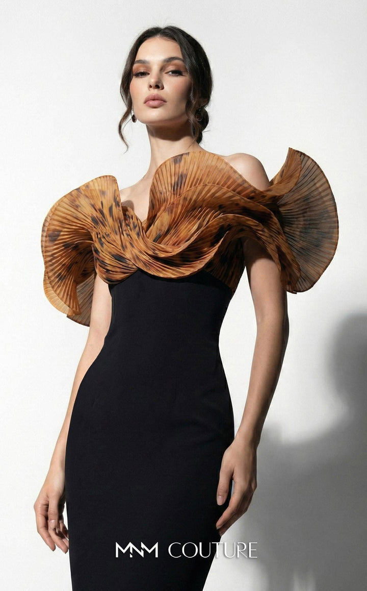 Fouad Sarkis F03033 Off-the-Shoulder Strapless Couture Dress