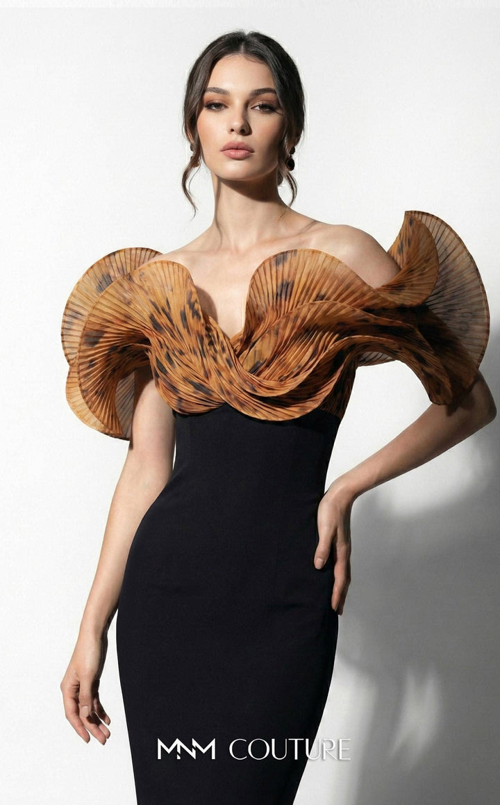 Fouad Sarkis F03033 Off-the-Shoulder Strapless Couture Dress