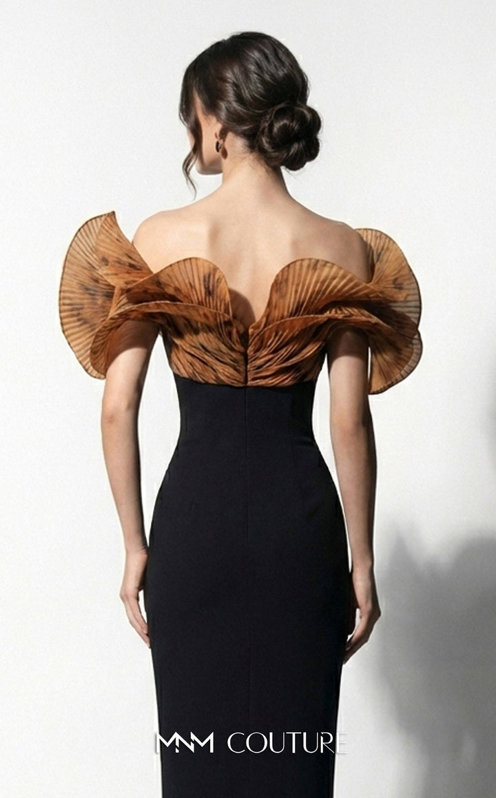 Fouad Sarkis F03033 Off-the-Shoulder Strapless Couture Dress