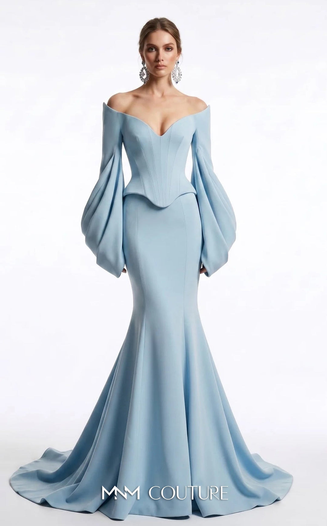 Fouad Sarkis F03036 Sweetheart Off-Shoulder Mermaid Couture Dress