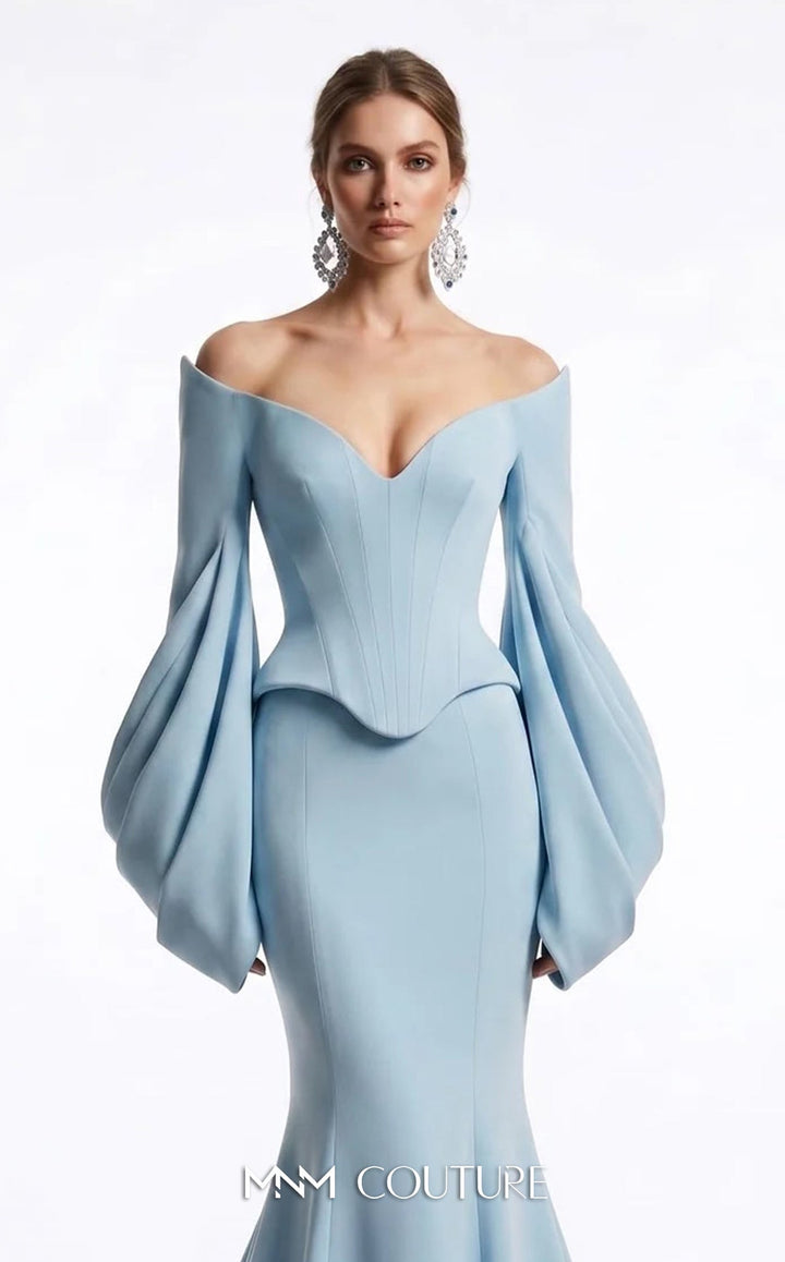 Fouad Sarkis F03036 Sweetheart Off-Shoulder Mermaid Couture Dress