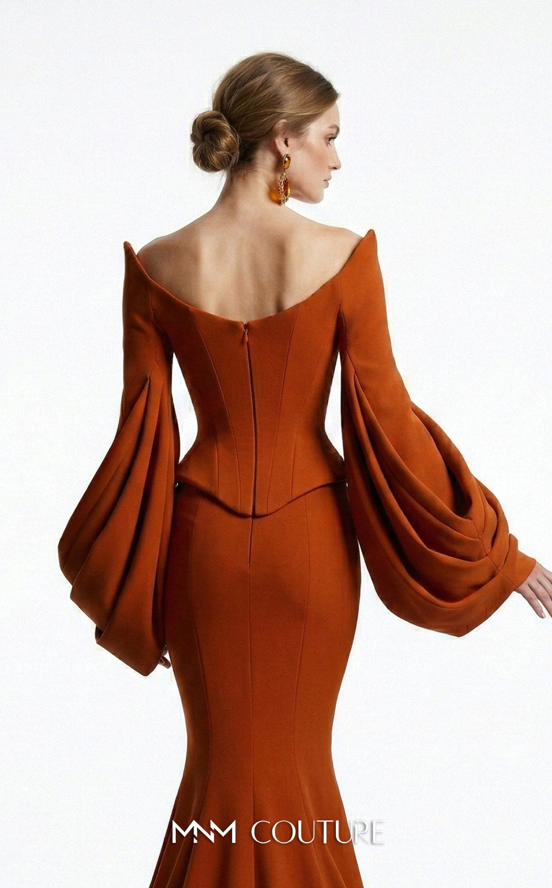 Fouad Sarkis F03036 Sweetheart Off-Shoulder Mermaid Couture Dress