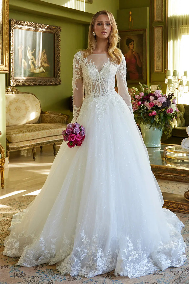 GLS Collective GL3603 Long Sleeve Bridal Dress