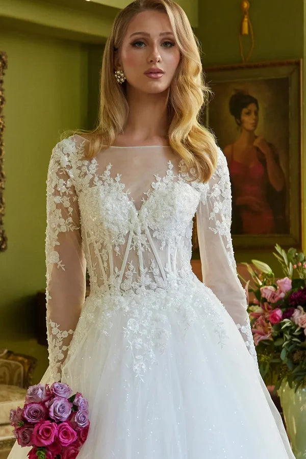 GLS Collective GL3603 Long Sleeve Bridal Dress