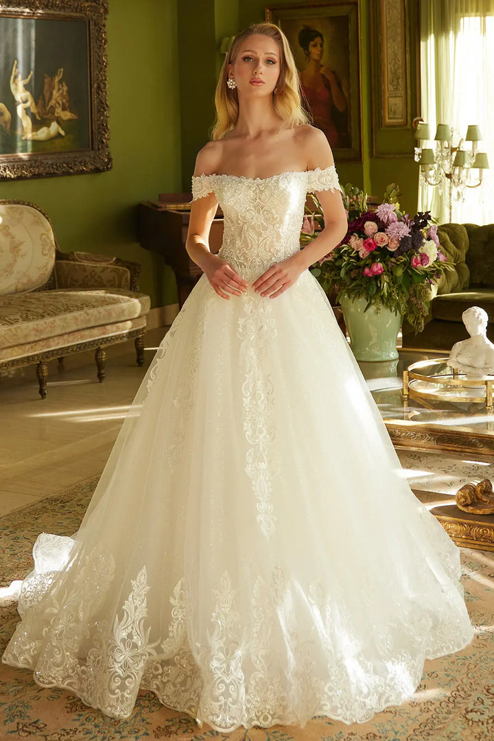 GLS Collective GL3604 Off-Shoulder Bridal Dress