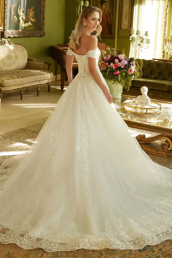 GLS Collective GL3604 Off-Shoulder Bridal Dress