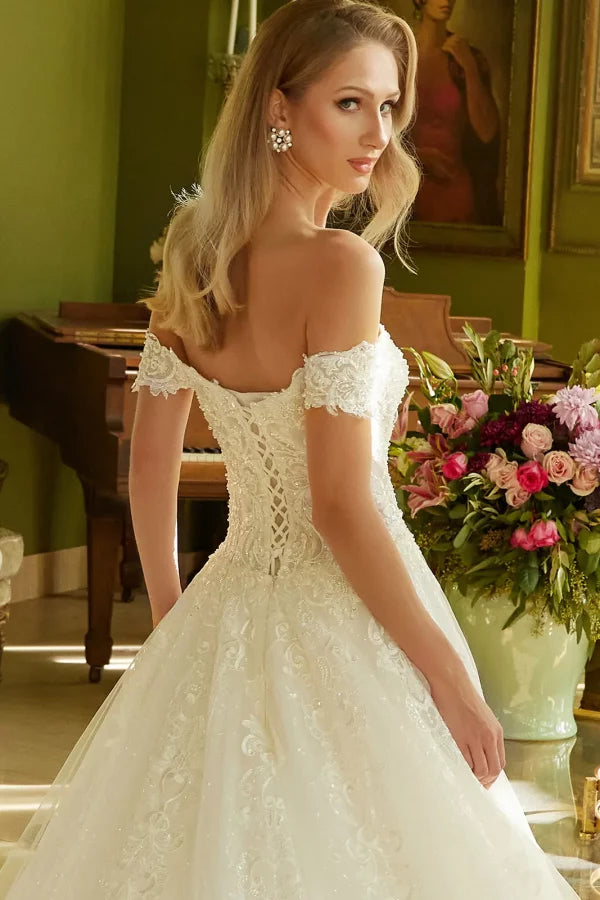 GLS Collective GL3604 Off-Shoulder Bridal Dress