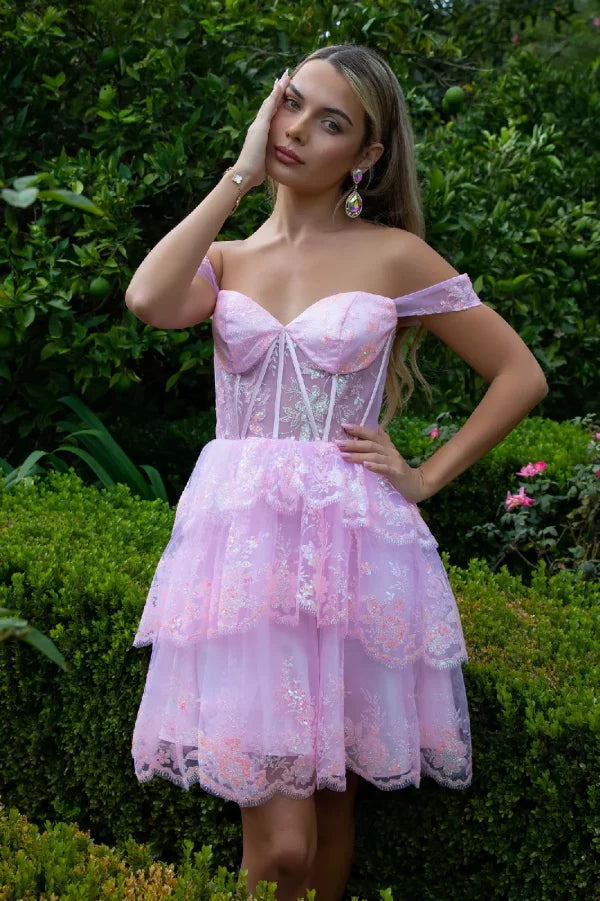 GLS Collective GS3506 Glitter Sweetheart Homecoming Dress