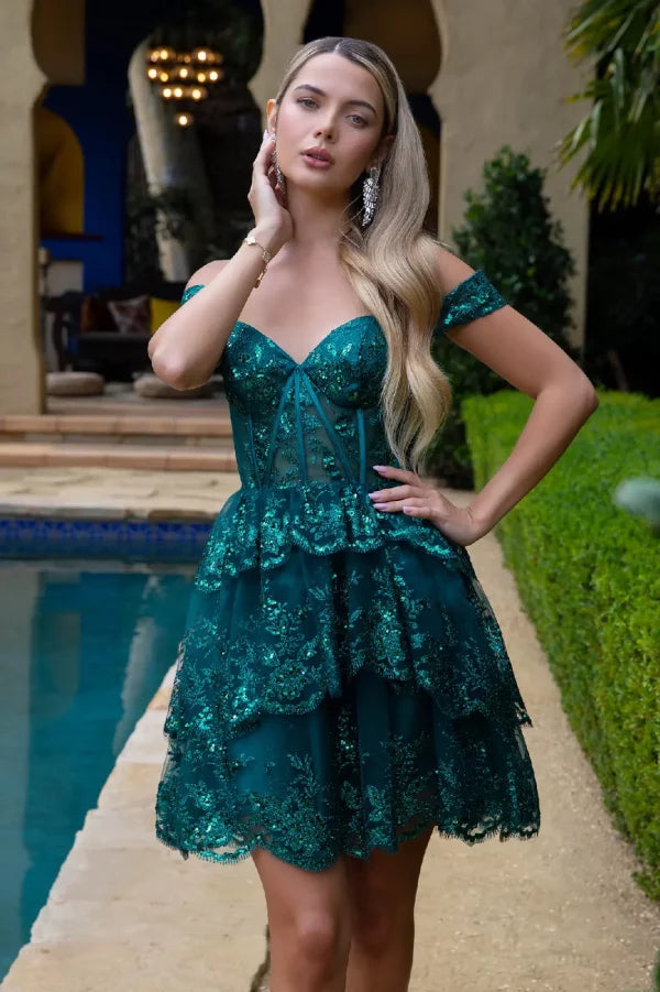 GLS Collective GS3506 Glitter Sweetheart Homecoming Dress
