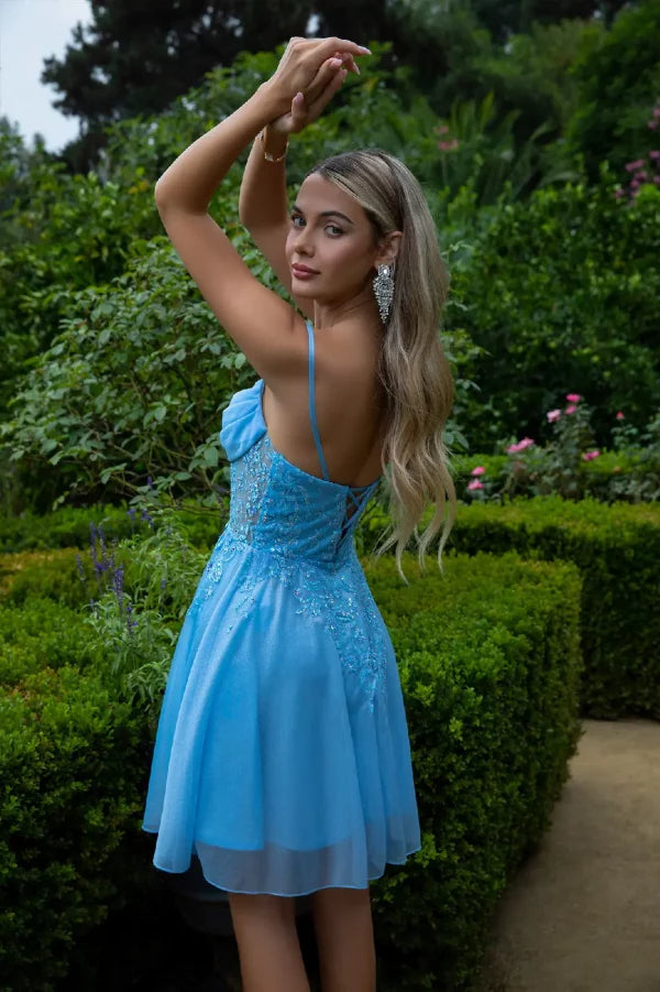 GLS Collective GS3507 Glitter Embellished Homecoming Dress