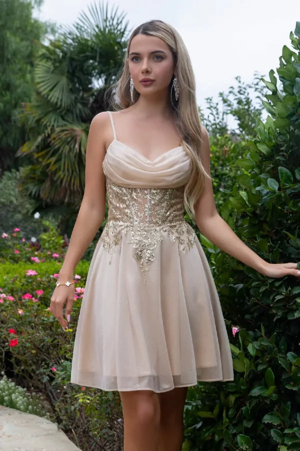 GLS Collective GS3506 Glitter Sweetheart Homecoming Dress