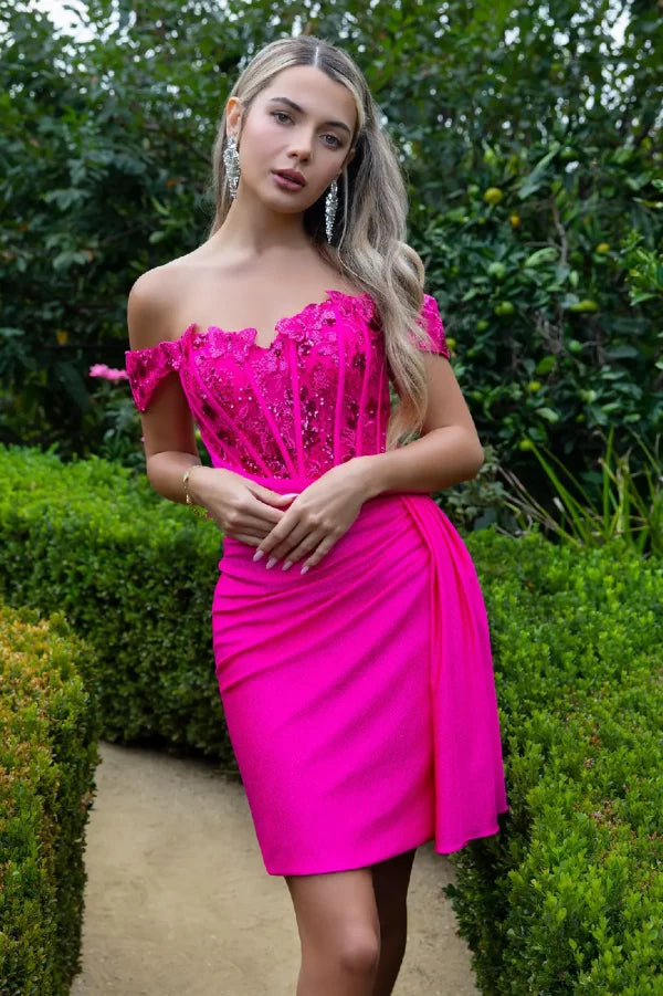 GLS Collective GS3509 Glitter Sweetheart Homecoming Dress
