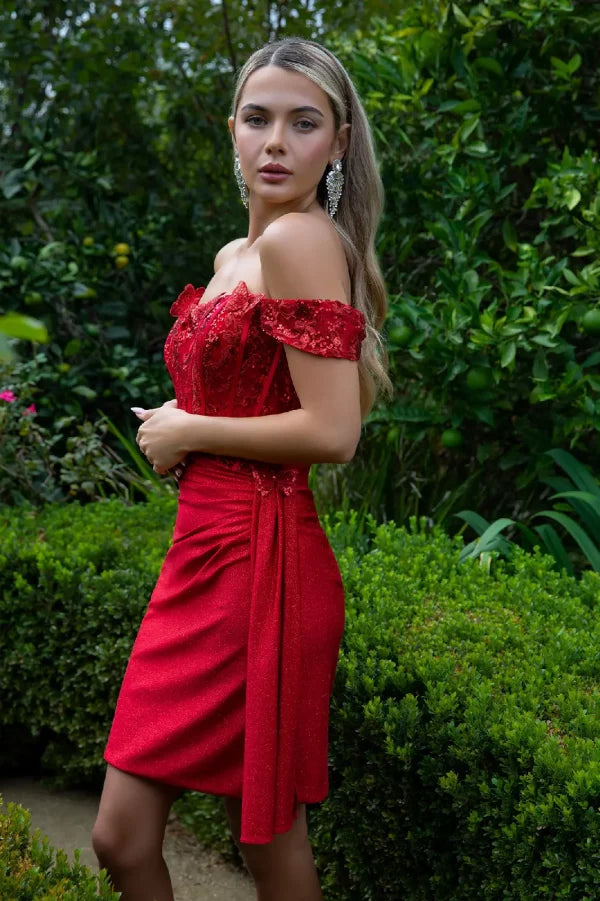 GLS Collective GS3509 Glitter Sweetheart Homecoming Dress