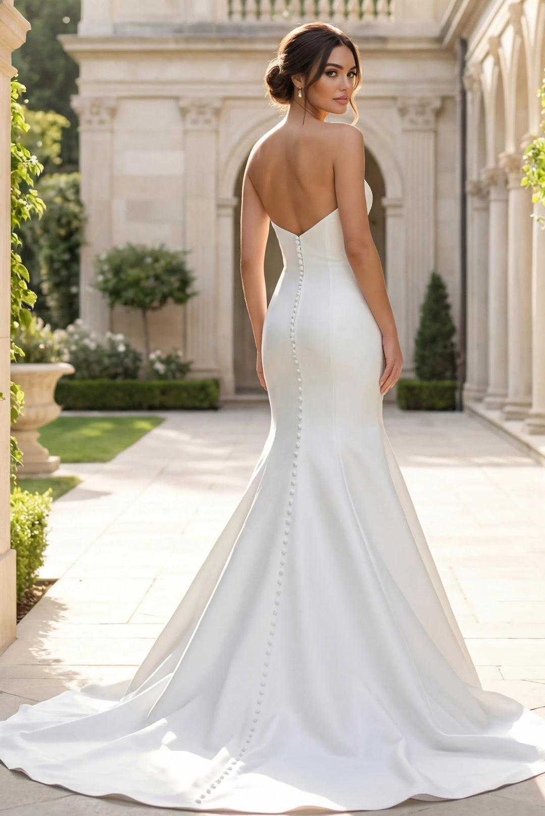 Jovani JB24282 Strapless Mermaid Bridal Dress