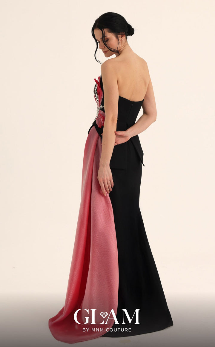 MNM Couture O07806 Strapless Sleeveless Mermaid Couture Dress