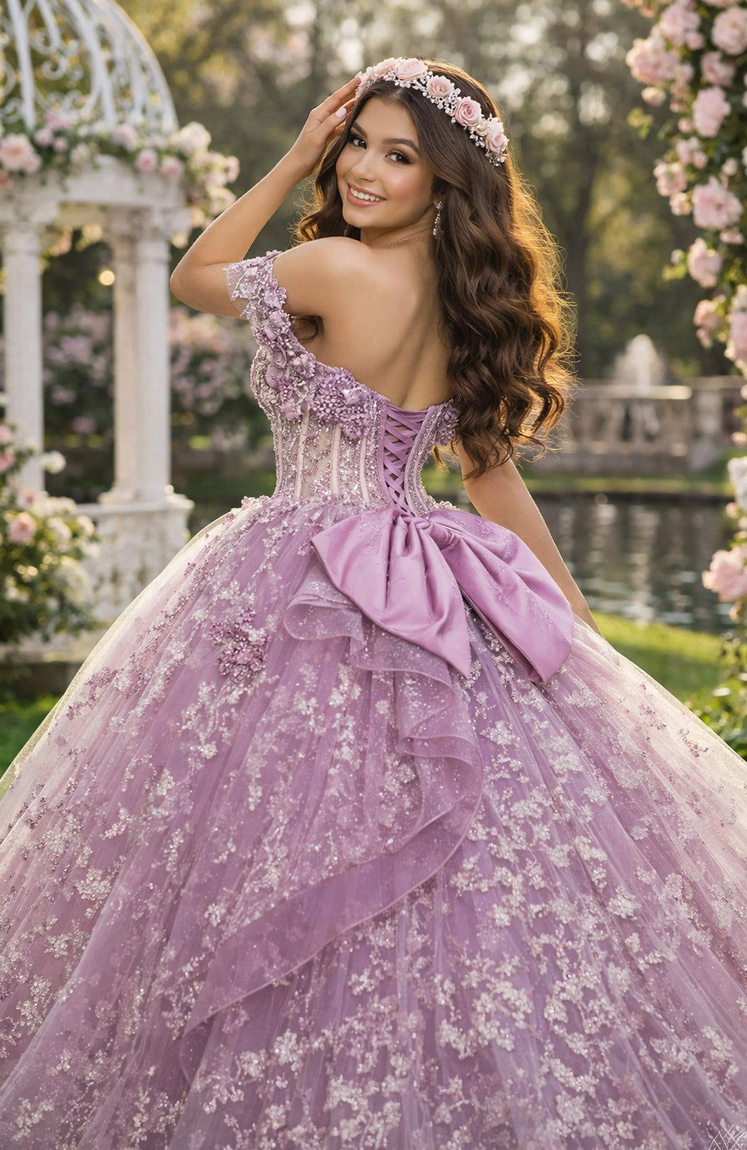 Jovani Q48441 Ball Gown with Off Shoulder Corset