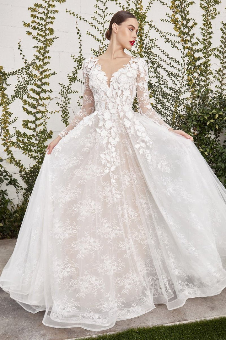 Andrea & Leo Couture A1067WC Floral Lace Bridal Dress
