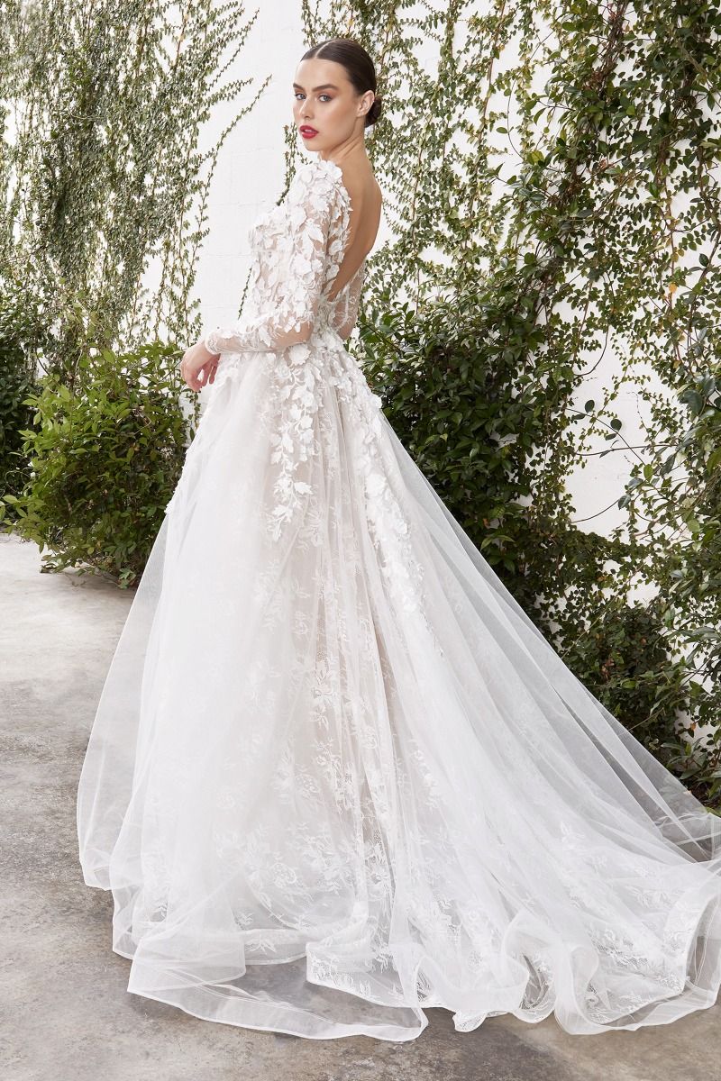 Andrea & Leo Couture A1067WC Floral Lace Bridal Dress