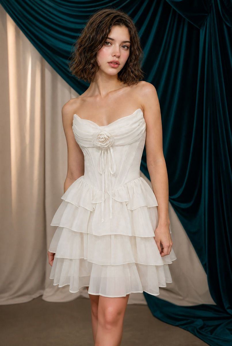 Andrea & Leo Couture A1521 Ruffled Homecoming Dress