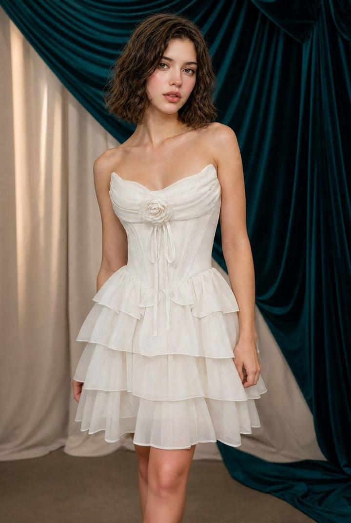 Andrea & Leo Couture A1521 Ruffled Homecoming Dress