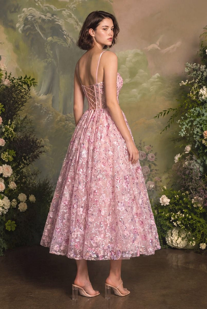 Andrea & Leo A1523 Floral Appliqué Prom 2026 Dress