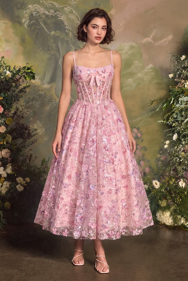 Andrea & Leo A1523 Floral Appliqué Prom 2026 Dress