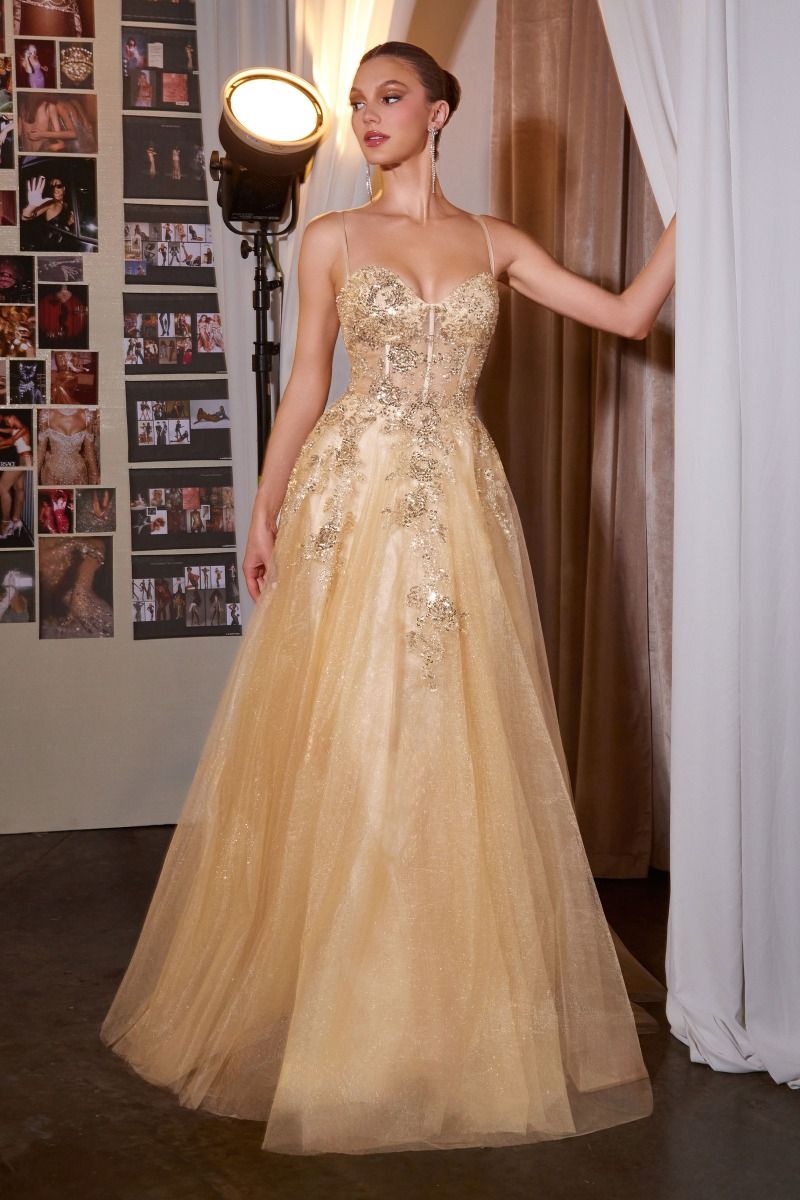 Ladivine C177 Glitter Corset Prom 2026 Dress