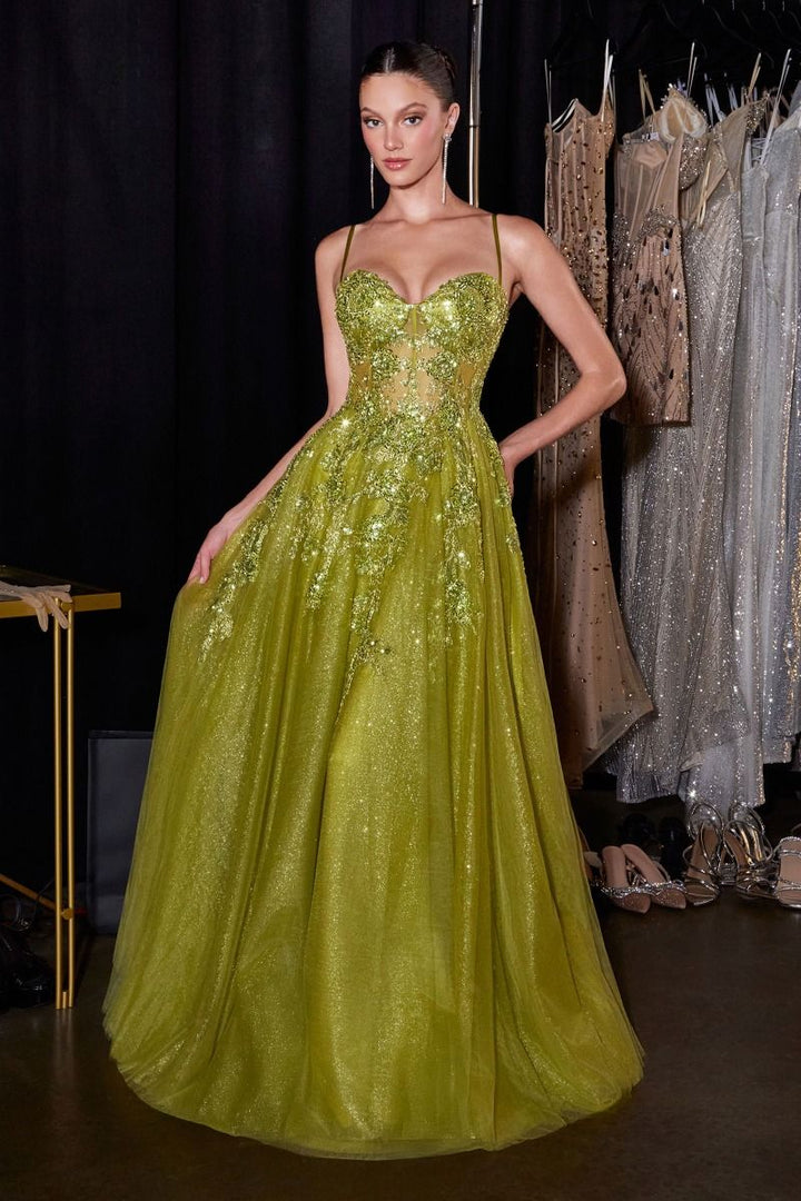 Ladivine C177 Glitter Corset Prom 2026 Dress