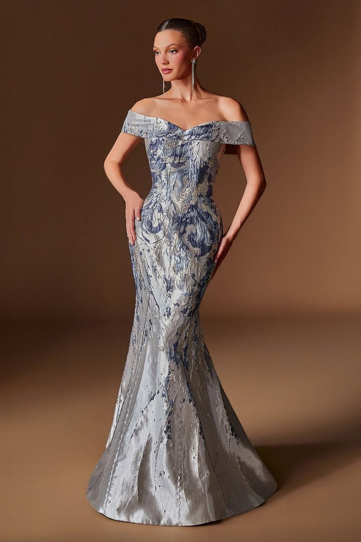 Ladivine CD0107 Off-Shoulder Mermaid Mother of the Bride Dress