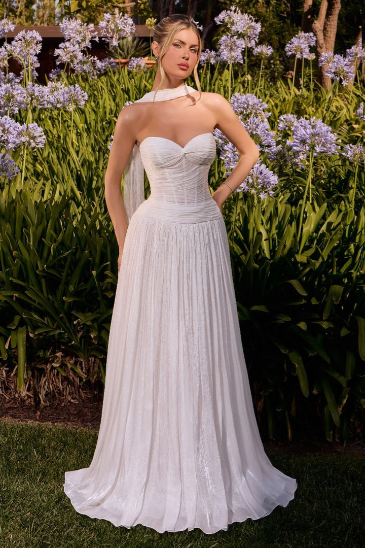 Ladivine CD414W Strapless Corset Bridal Dress