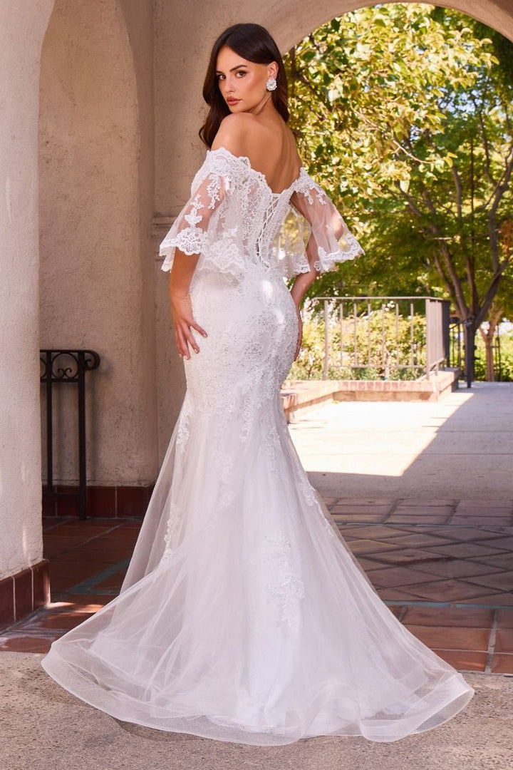 Ladivine CD659W Off-Shoulder Bridal Dress