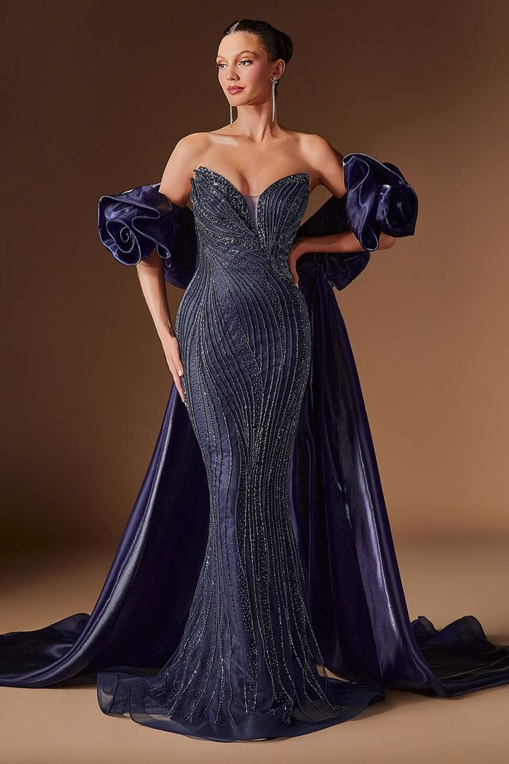 Ladivine CJ933 Beaded Illusion Corset Prom 2026 Dress