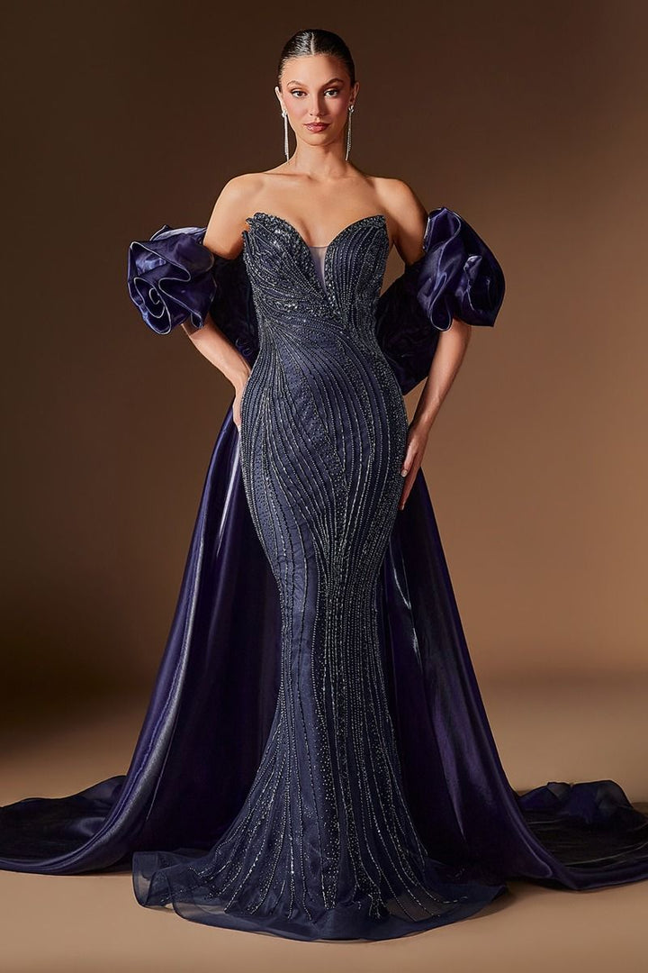 Ladivine CJ933 Beaded Illusion Corset Prom 2026 Dress