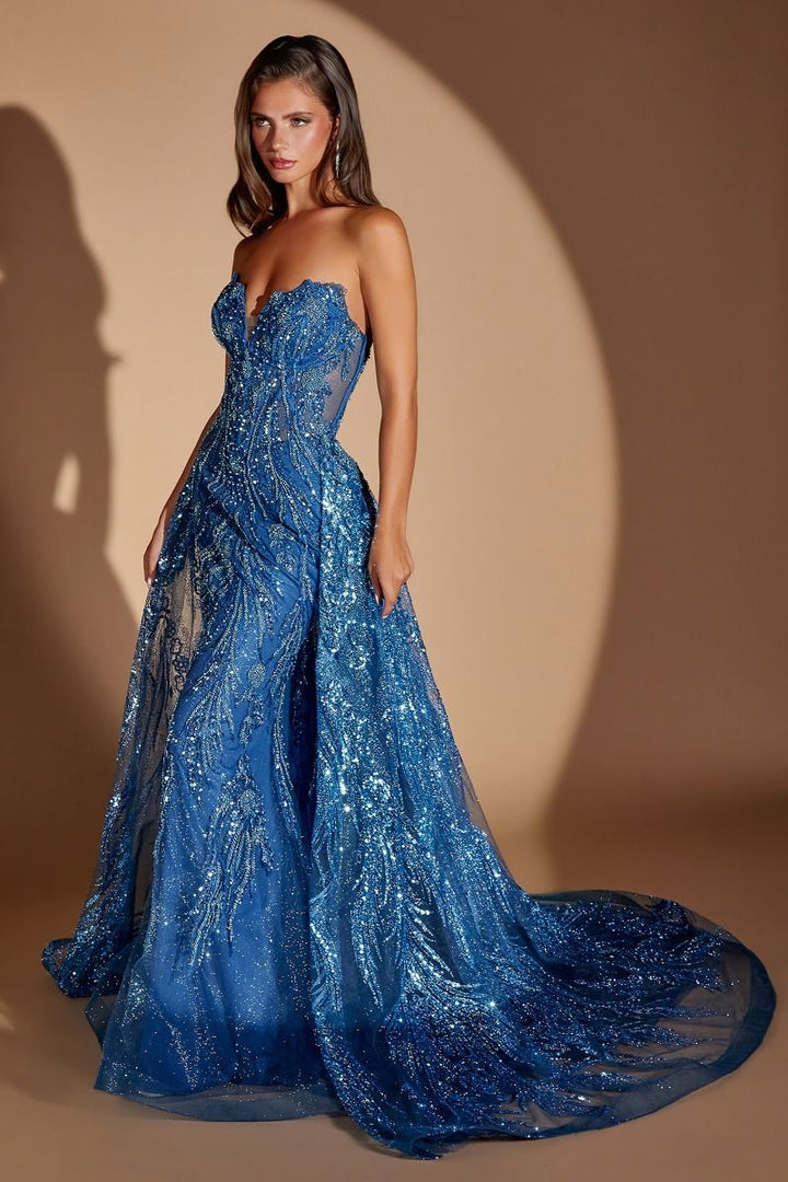 Ladivine CM393 Beaded Sequin Embroidered Prom 2026 Dress