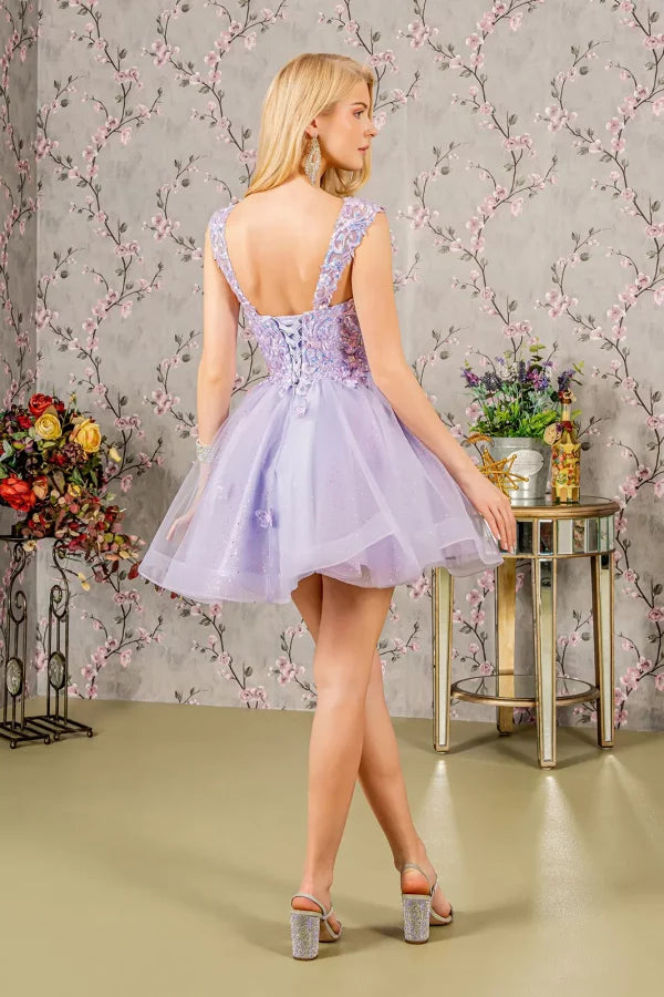 GLS Collective GS3186 Sequin Homecoming Dress